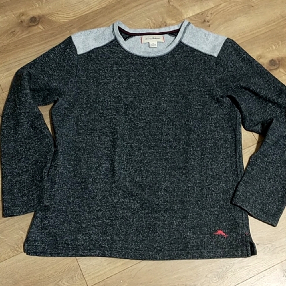 Tommy Bahama /Gray Fleece/ Crew Neck /Long Sleeve Pullover Sweatshirt